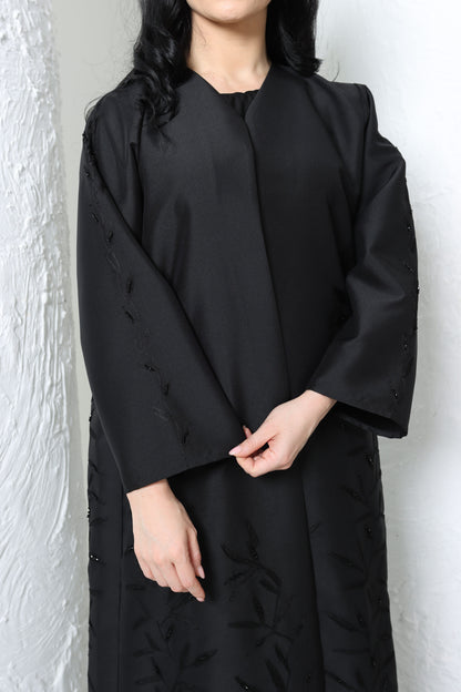 Sandy's Edition Boutique Dubai style Luxury black abaya