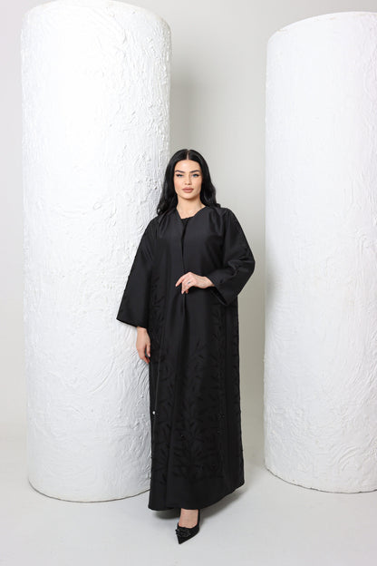 Sandy's Edition Boutique Dubai style Luxury black abaya