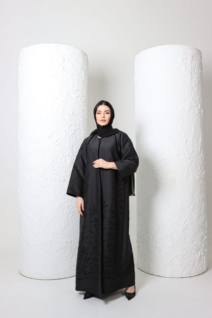 Sandy's Edition Boutique Dubai style Luxury black abaya