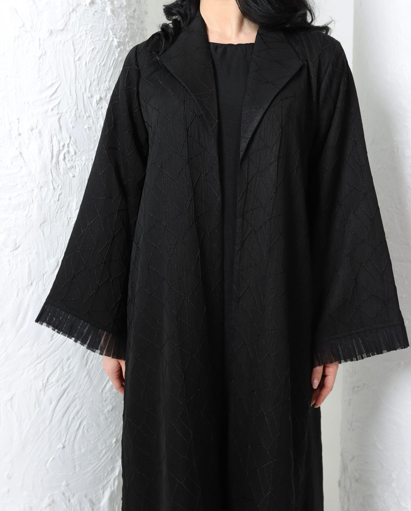 Sandy's Edition Boutique Dubai style Luxury black abaya