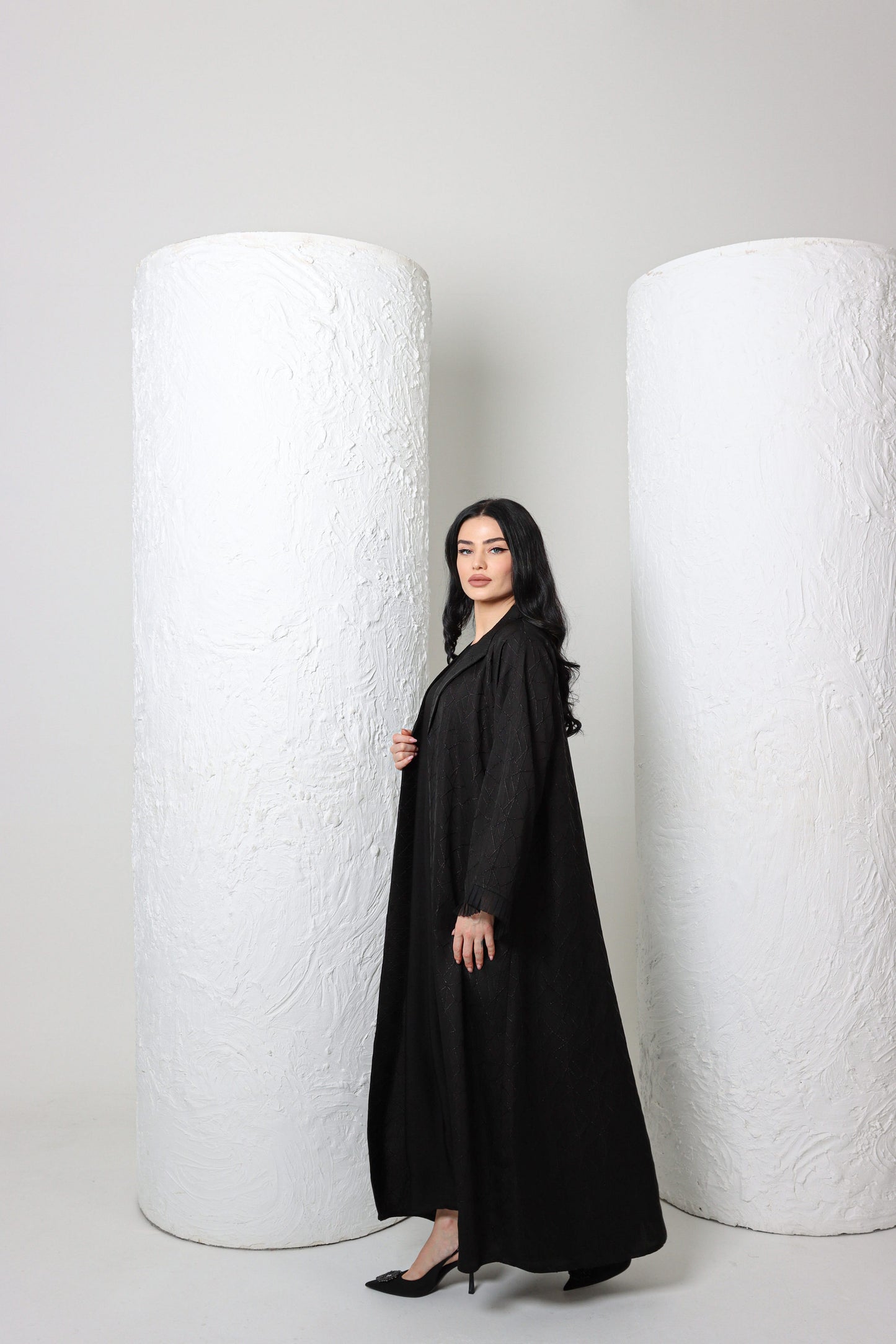 Sandy's Edition Boutique Dubai style Luxury black abaya