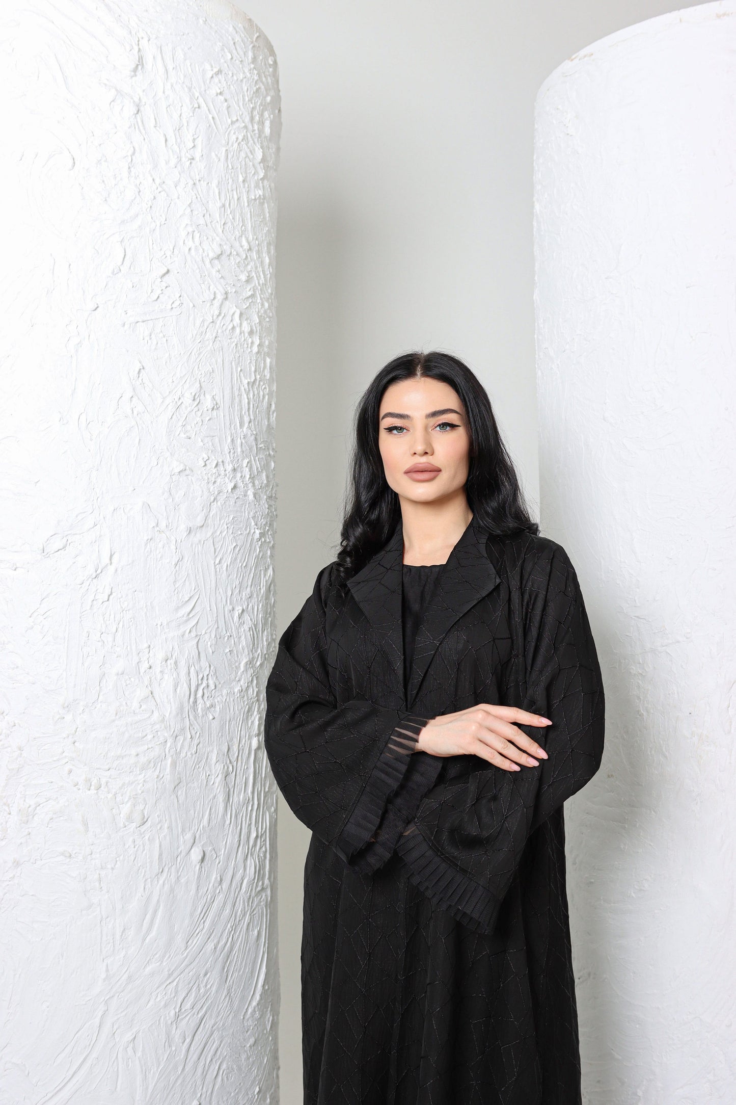 Sandy's Edition Boutique Dubai style Luxury black abaya