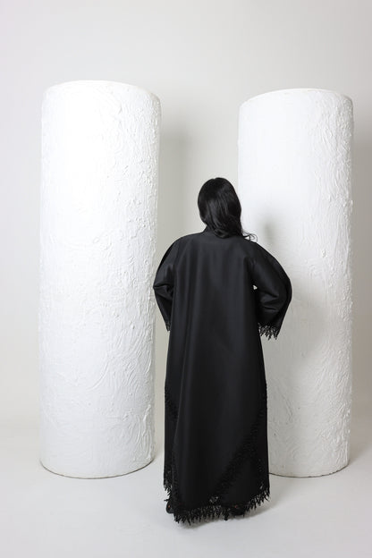 Sandy's Edition Boutique Dubai style Luxury black abaya