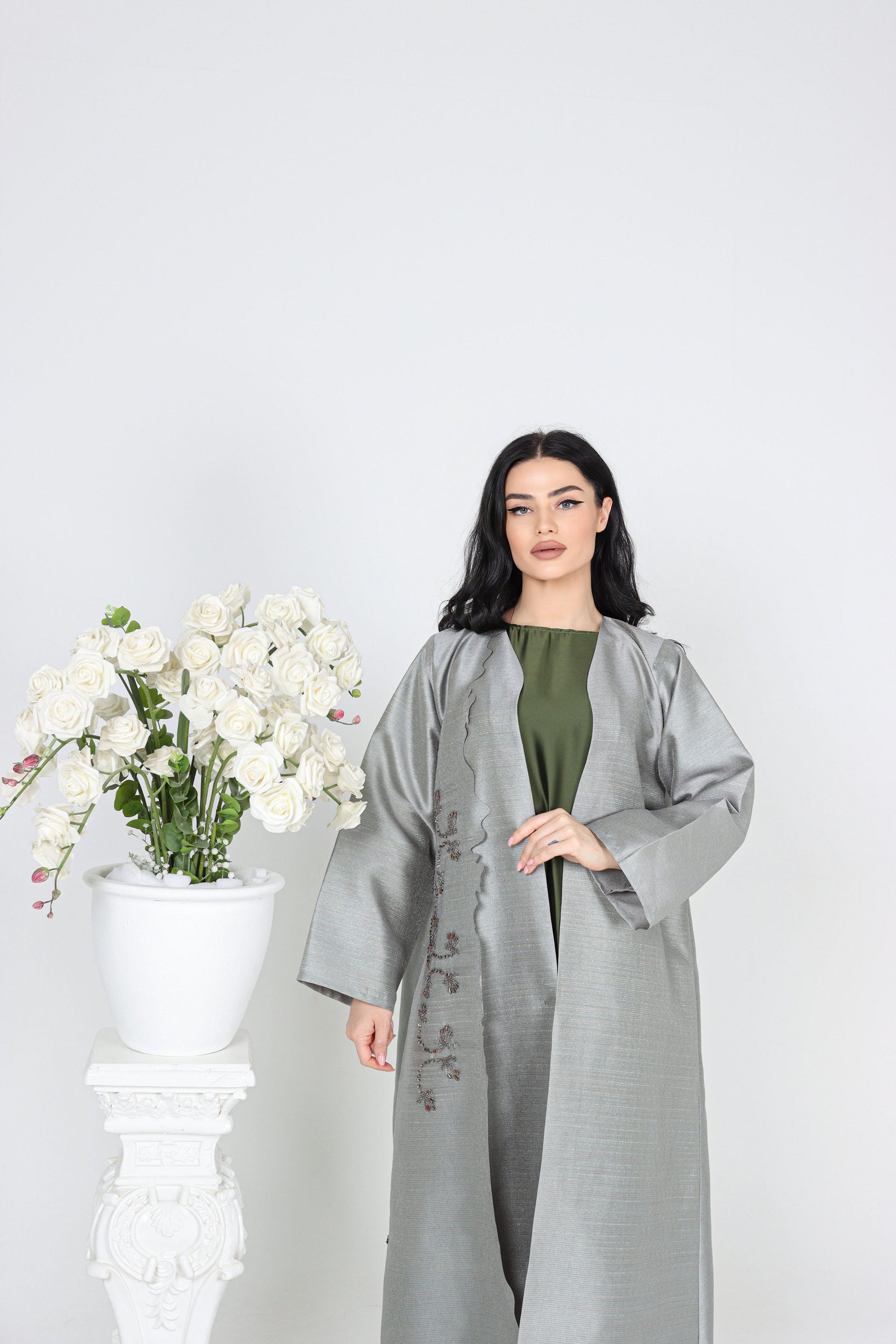 Sandy's Edition Boutique Dubai style Luxury colored abaya