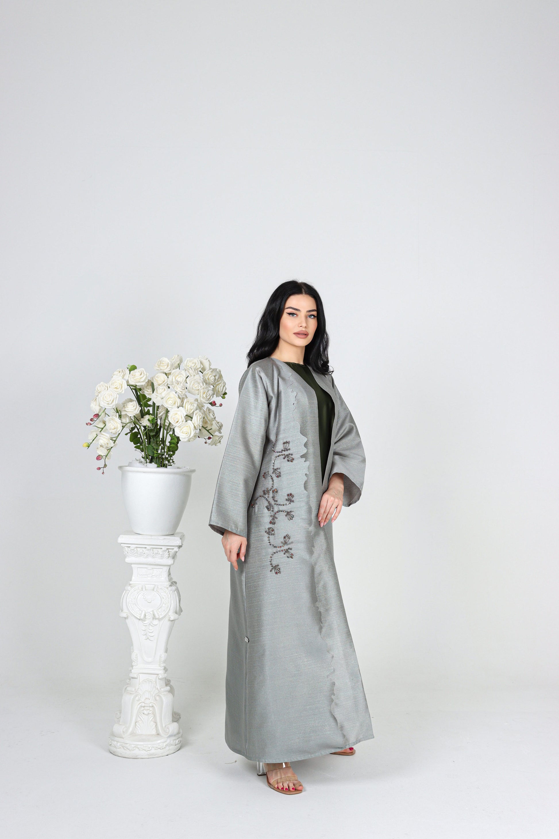 Sandy's Edition Boutique Dubai style Luxury colored abaya