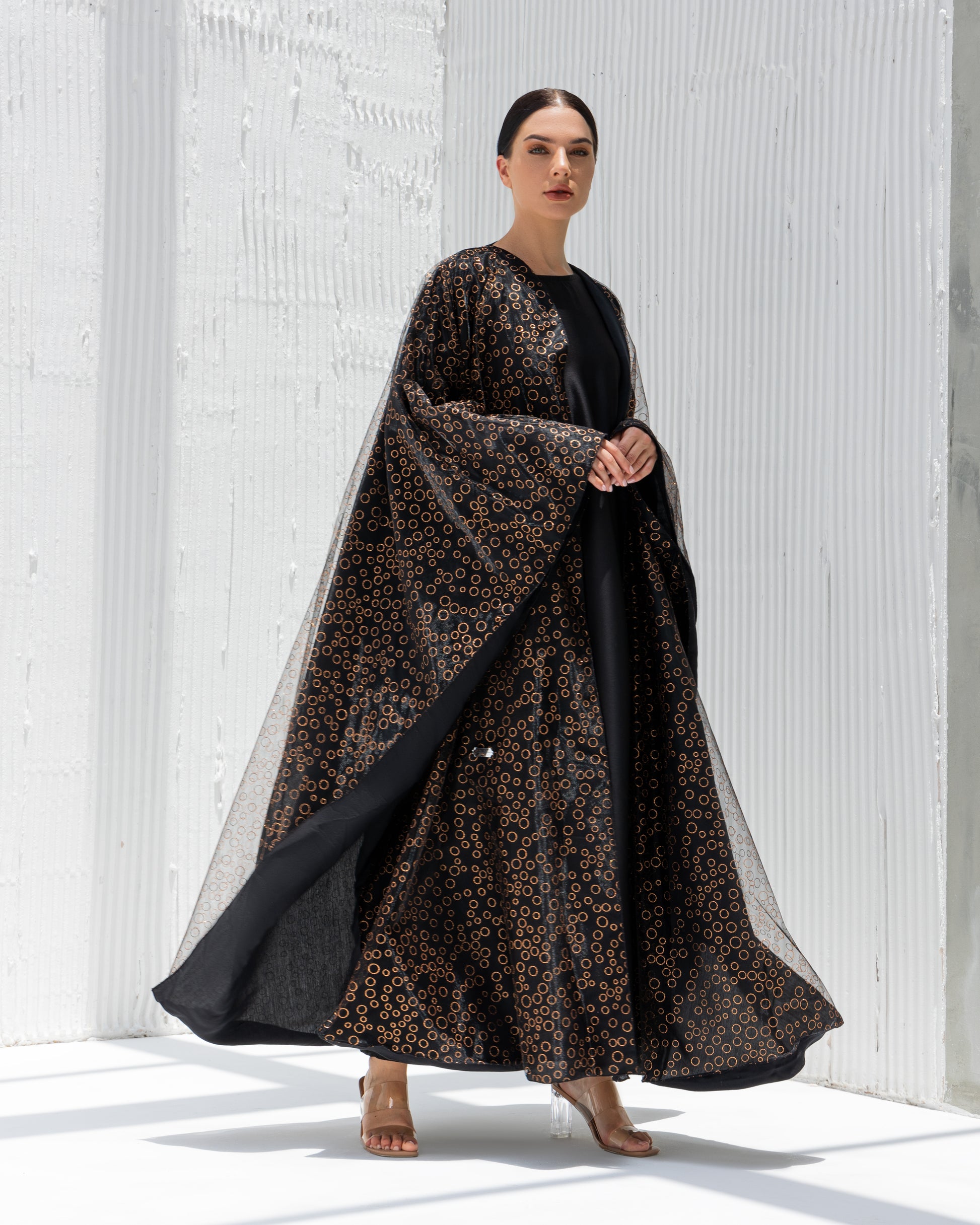 Midnight Coral Abaya- Sandy's Edition Boutique