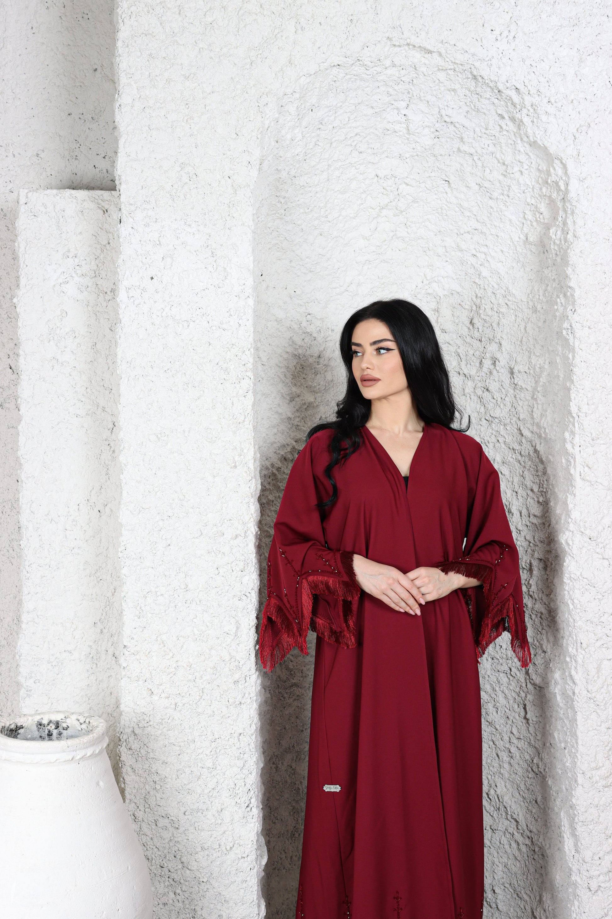 Sandy's Edition Boutique Dubai style Luxury colored abaya