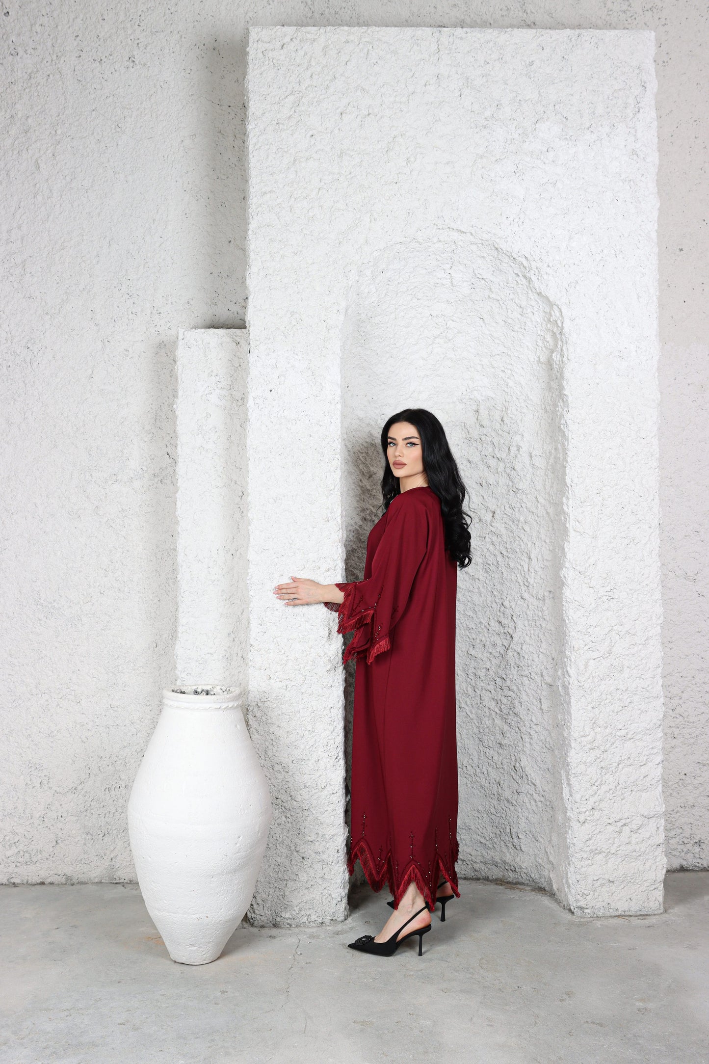 Sandy's Edition Boutique Dubai style Luxury colored abaya