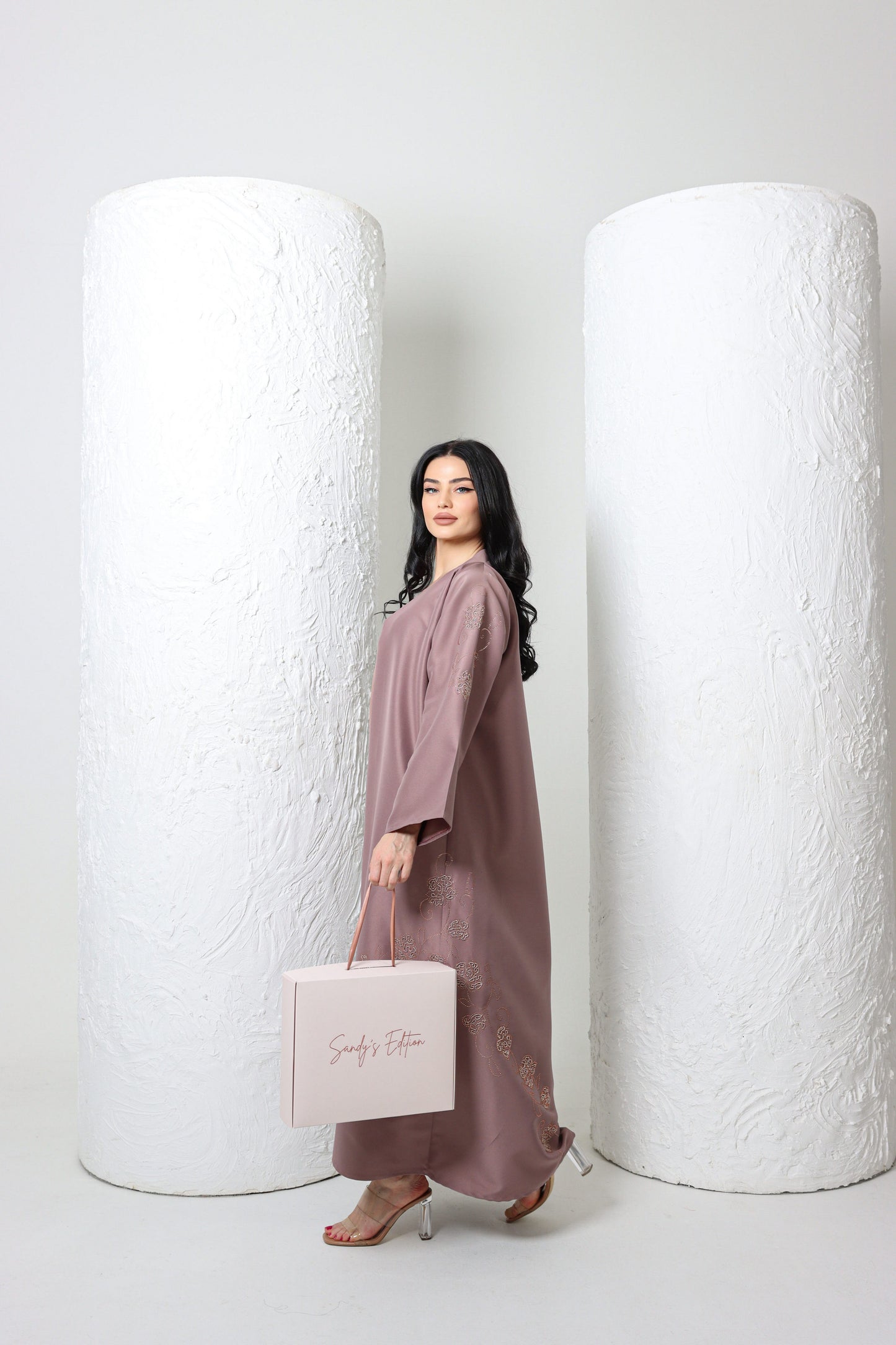 Sandy's Edition Boutique Dubai style Luxury colored abaya