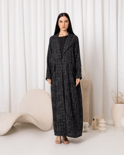 Black Duchess Suit Abaya- Sandy's Edition Boutique