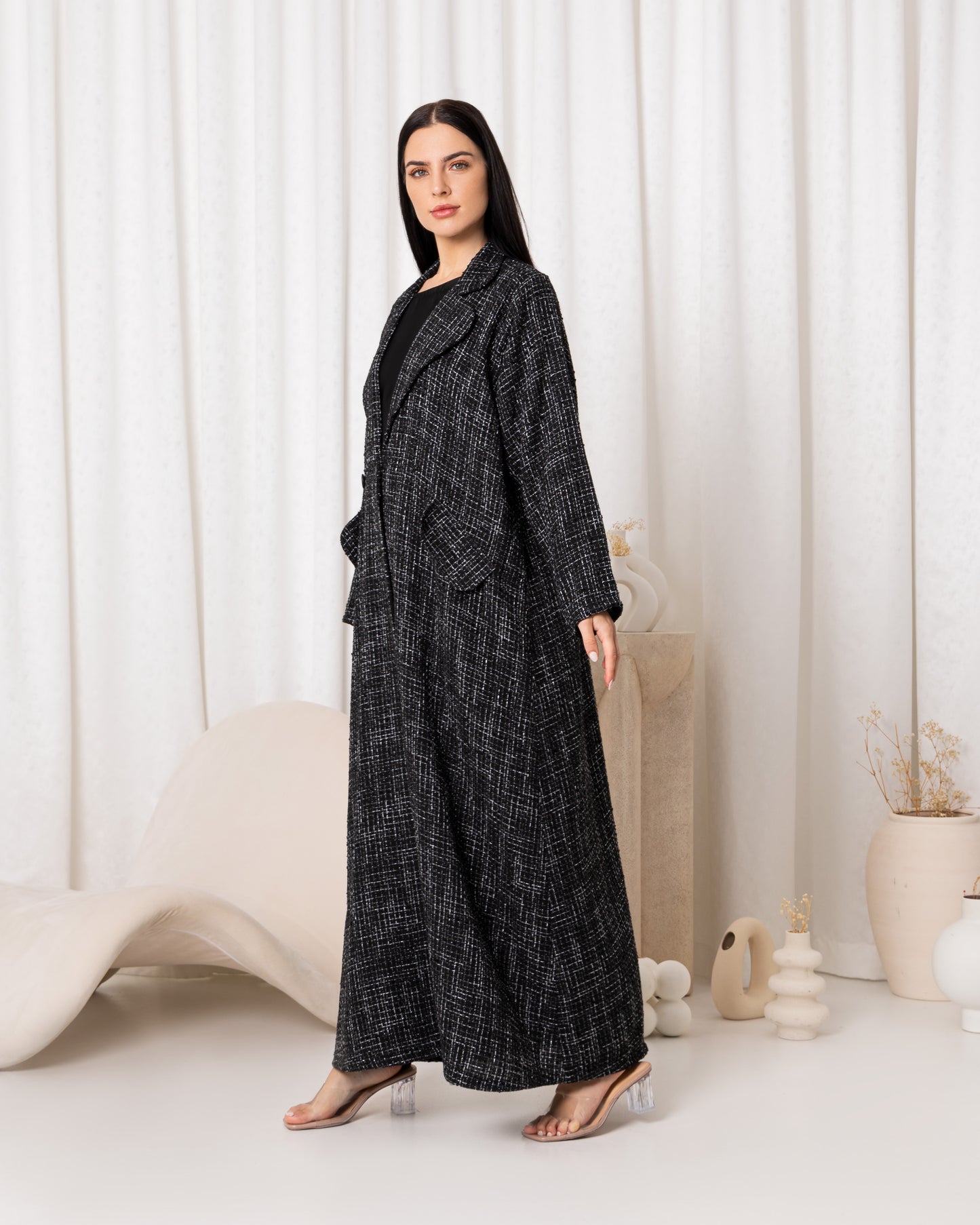 Black Duchess Suit Abaya- Sandy's Edition Boutique