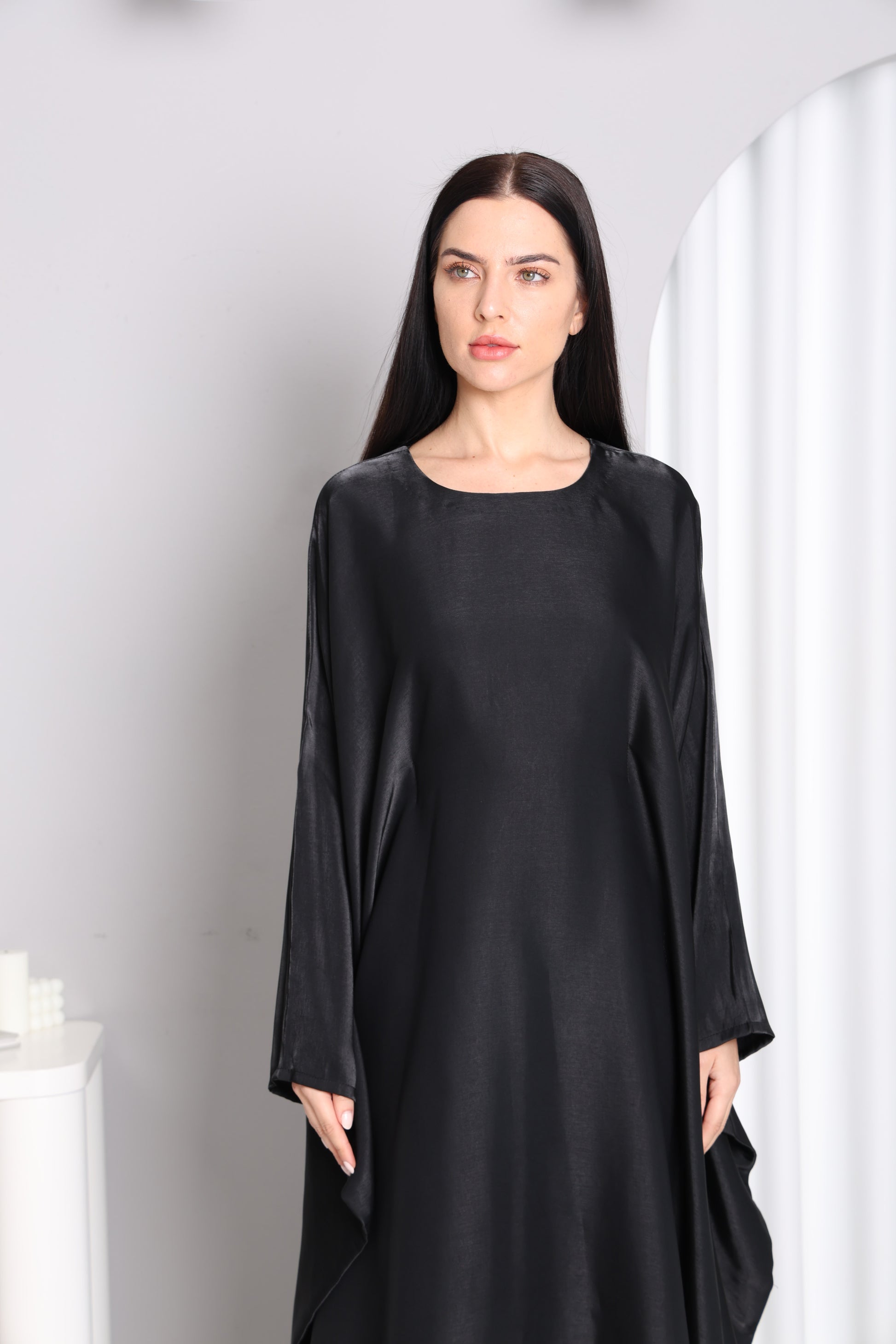 Black Silhouette Abaya-Sandy's Edition Boutique