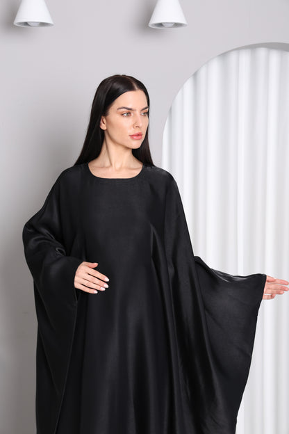 Black Silhouette Abaya-Sandy's Edition Boutique