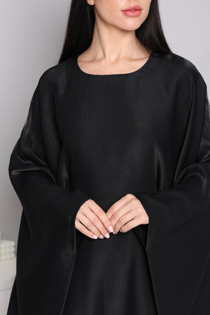 Black Silhouette Abaya-Sandy's Edition Boutique