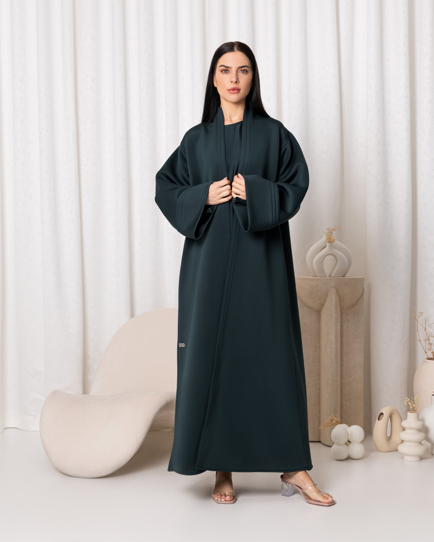 Emerald Neoprene Abaya-Sandy's Edition Boutique