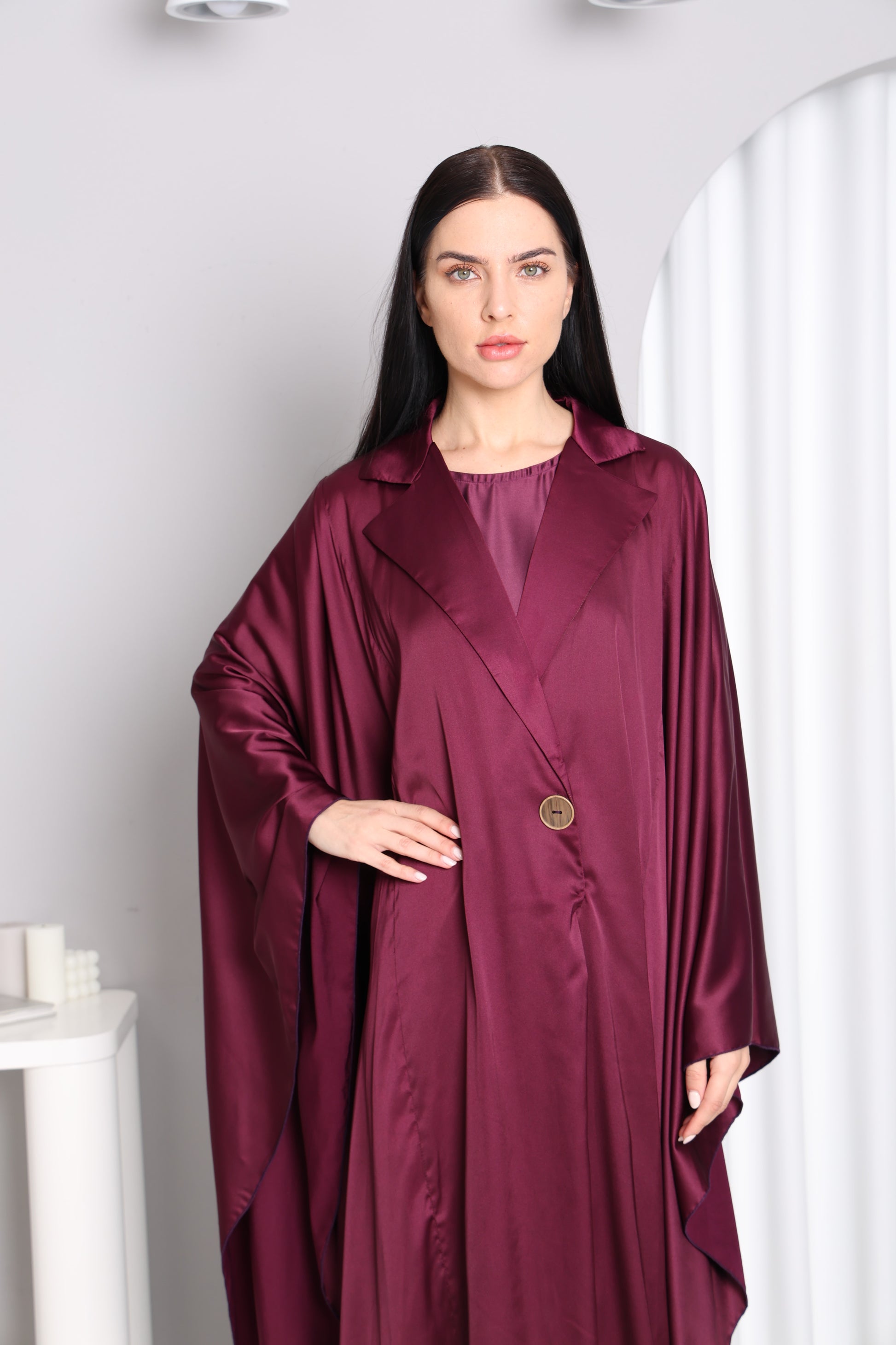  Magenta Flow Abaya- Sandy's Edition Boutique