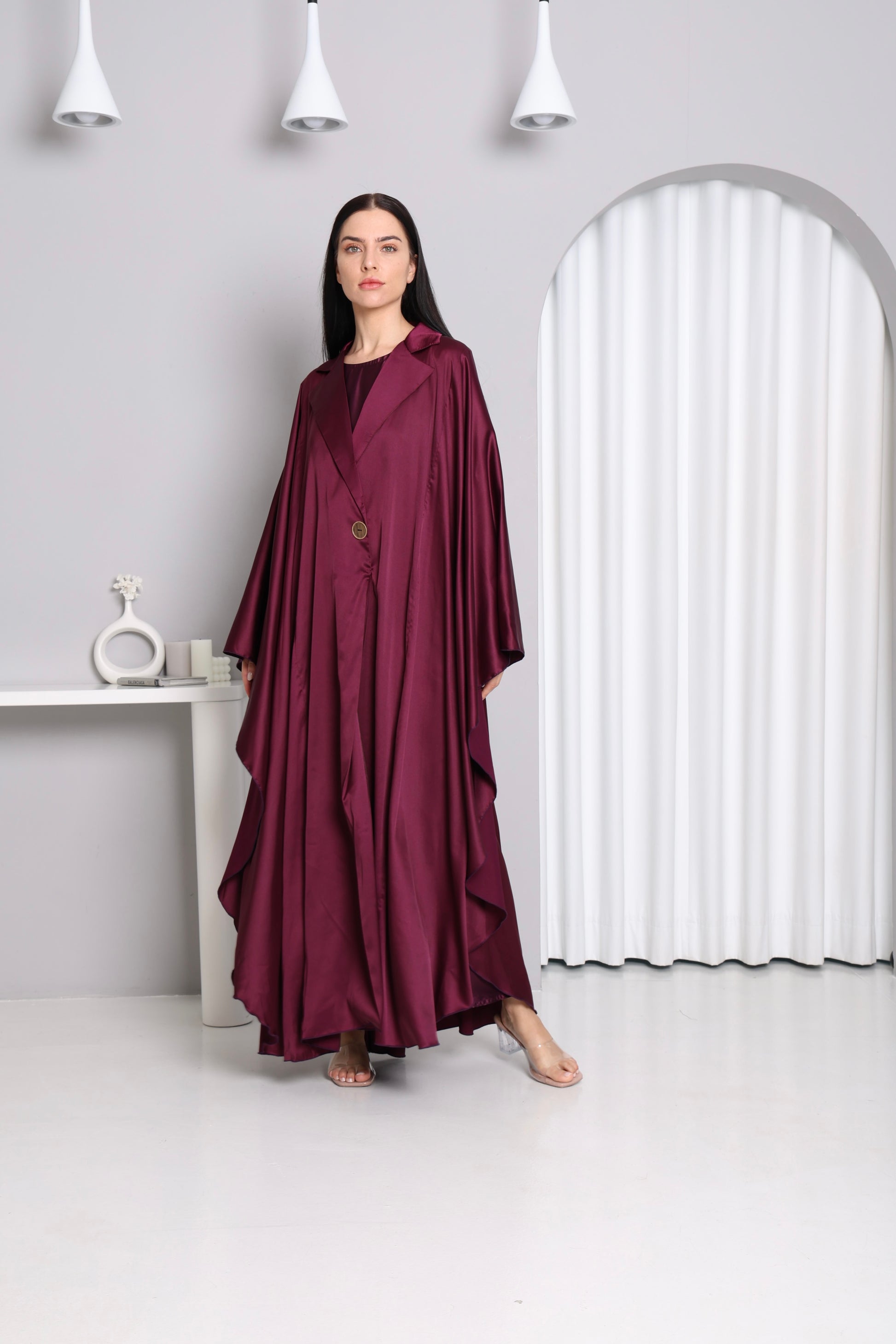  Magenta Flow Abaya- Sandy's Edition Boutique