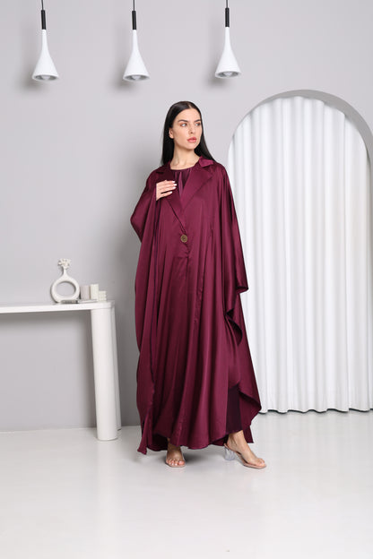  Magenta Flow Abaya- Sandy's Edition Boutique