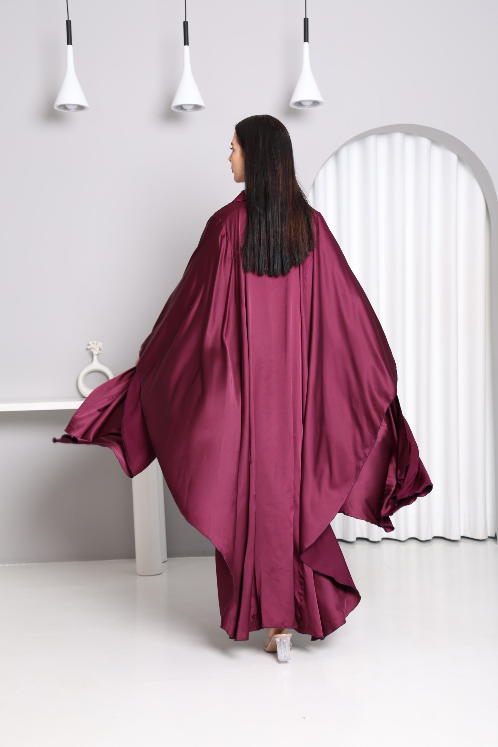  Magenta Flow Abaya- Sandy's Edition Boutique