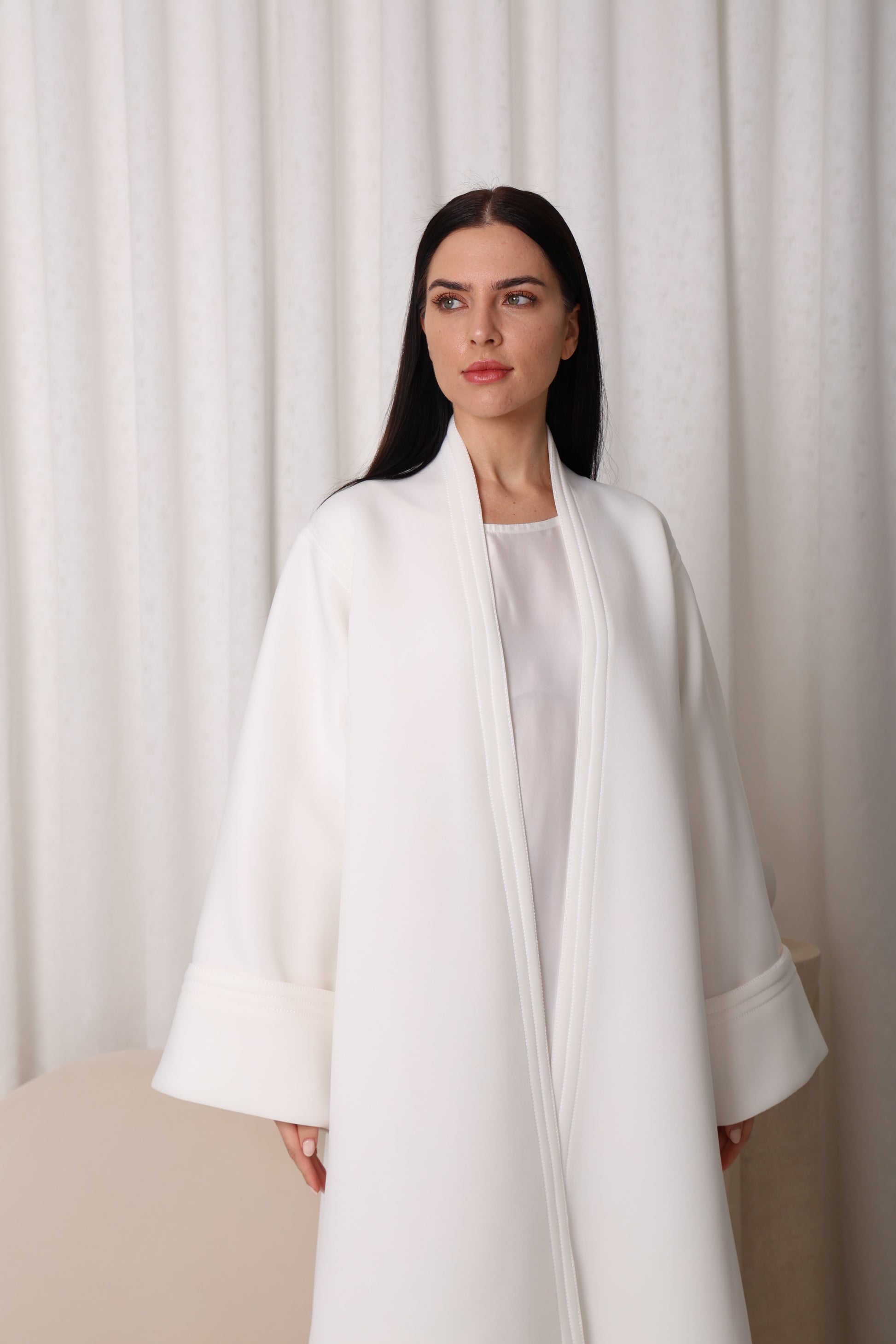 White Plush Abaya-Sandy's Edition Boutique