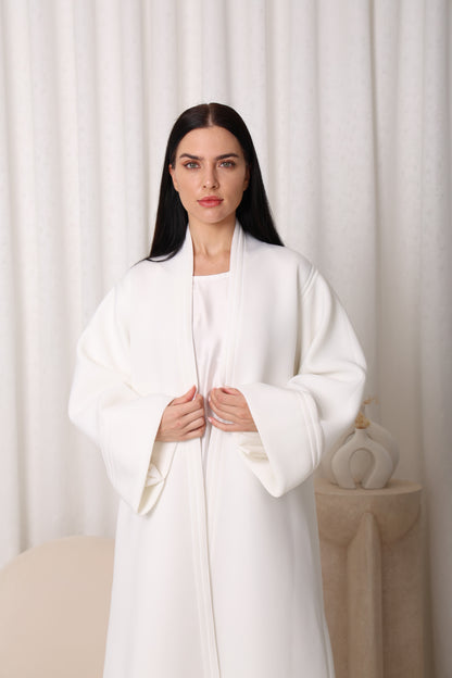 White Plush Abaya-Sandy's Edition Boutique