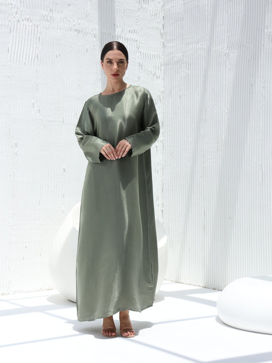 Sea Moss Abaya Underdress  -Sandy’s Edition Boutique