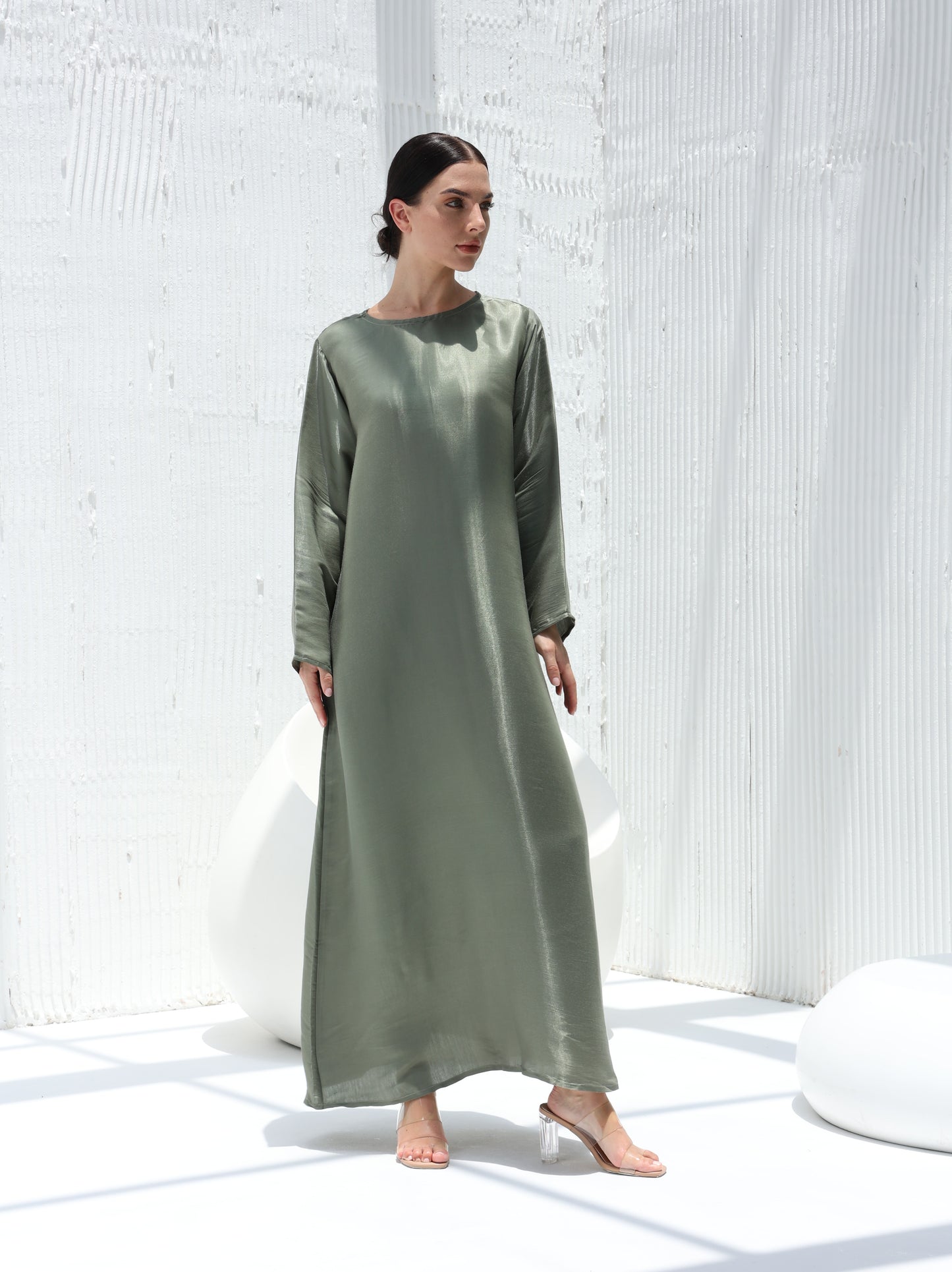 Sea Moss Abaya Underdress  -Sandy’s Edition Boutique