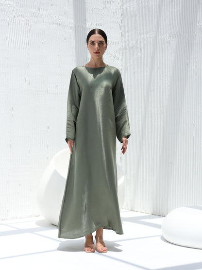 Sea Moss Abaya Underdress  -Sandy’s Edition Boutique